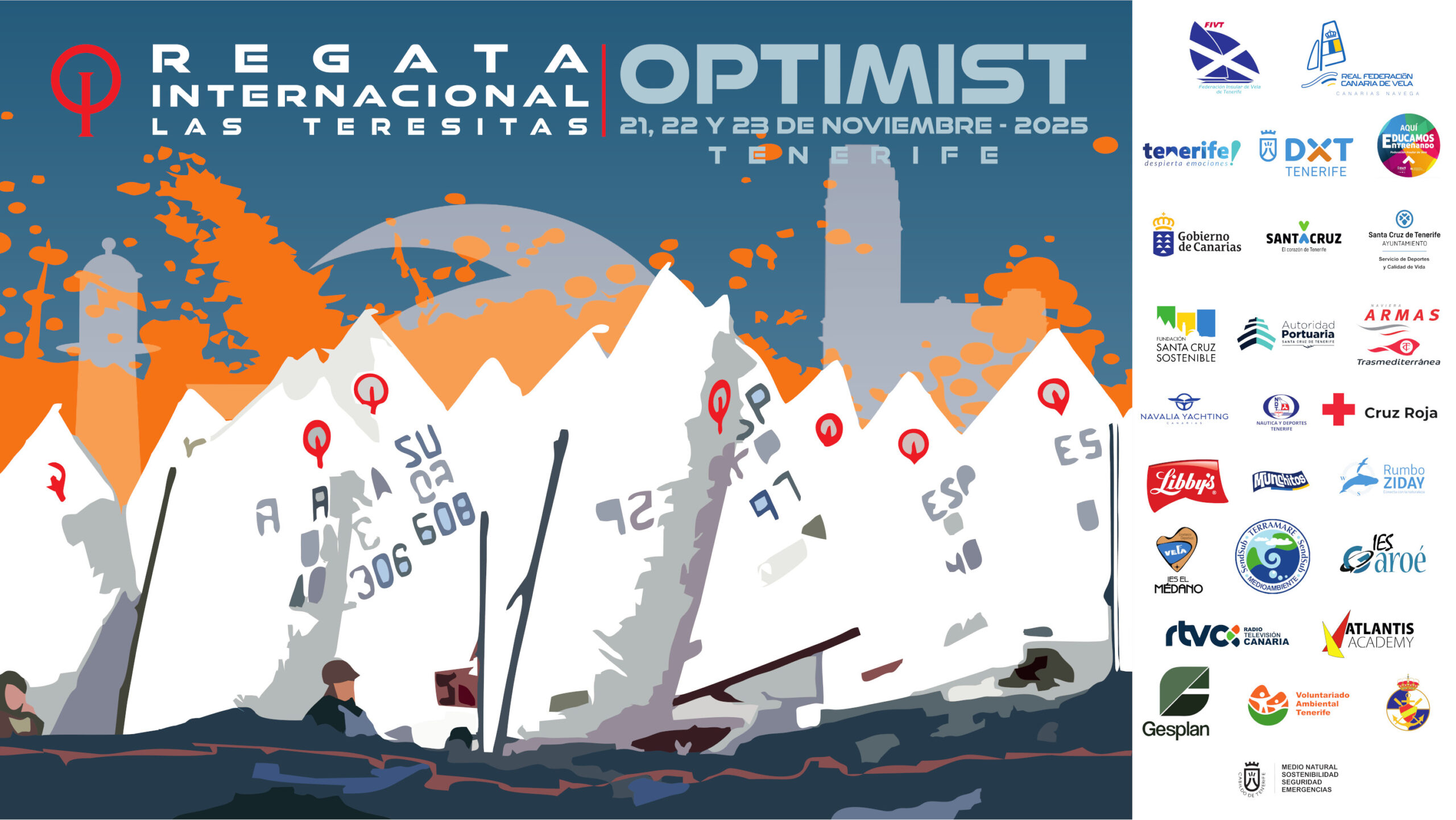 La cantera de la vela se cita en IV Regata Internacional Las Teresitas
